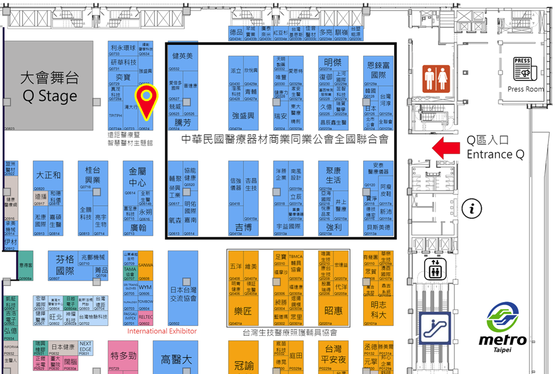 Medical Taiwan 2024 Map